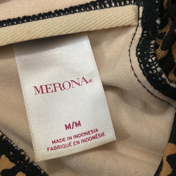 Merona Cheetah print tankini swimsuit top size M - Picture 13 of 14